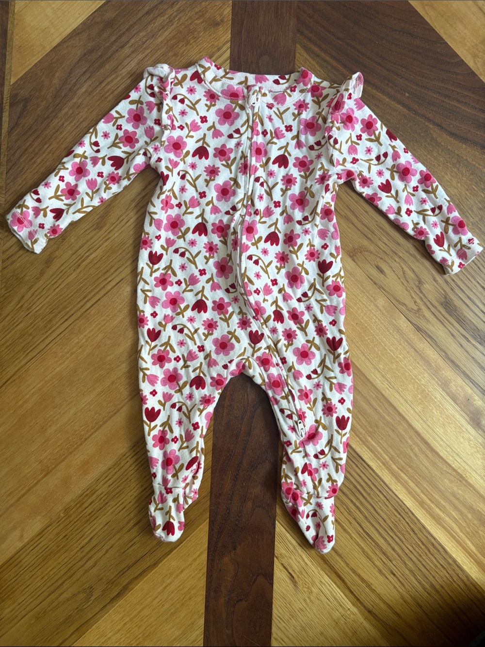 3-6 Month Old Navy Floral Pajamas